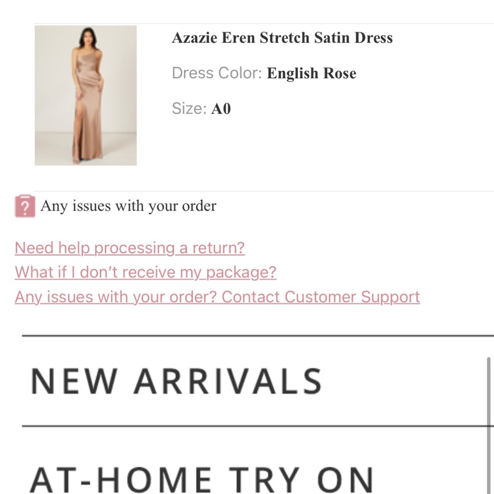 Azazie Eren Mermaid One Shoulder Stretch Satin Floor-Length Dress English Rose